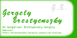 gergely brestyenszky business card